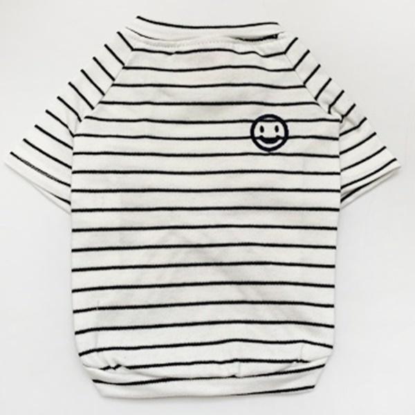 ペットとお揃い 犬用 猫用 服 ボーダー 動物用Sサイズ 人間用フリーサイズ ホワイト ブルー ピンク かわいい 部屋着 一緒にお散歩 送料込み |  | 01