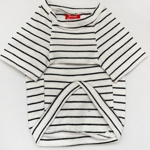 ペットとお揃い 犬用 猫用 服 ボーダー 動物用Sサイズ 人間用フリーサイズ ホワイト ブルー ピンク かわいい 部屋着 一緒にお散歩 送料込み |  | 18