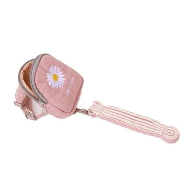 ペット用チェスト ストラップとリーシュのセット 調節可能 ペットハーネス＆リード 花柄 コットンウォーキングバッグ ポケット付き 送料込み |  | 15