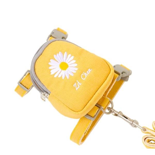 ペット用チェスト ストラップとリーシュのセット 調節可能 ペットハーネス＆リード 花柄 コットンウォーキングバッグ ポケット付き 送料込み |  | 12