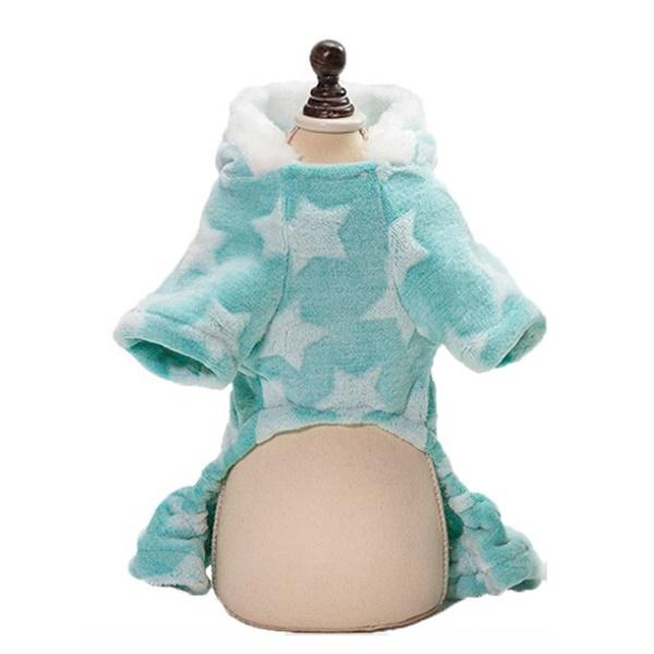 ドッグウェア 星柄 ロンパース グリーン Mサイズ ペット服 犬用 洋服 ペット おしゃれ 犬服 ベスト 綿服コート 猫 小型犬 軽量 ファッション 記念撮影 送料込み | 