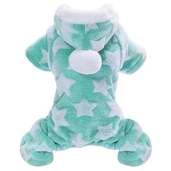 ドッグウェア 星柄 ロンパース グリーン Mサイズ ペット服 犬用 洋服 ペット おしゃれ 犬服 ベスト 綿服コート 猫 小型犬 軽量 ファッション 記念撮影 送料込み |  | 01