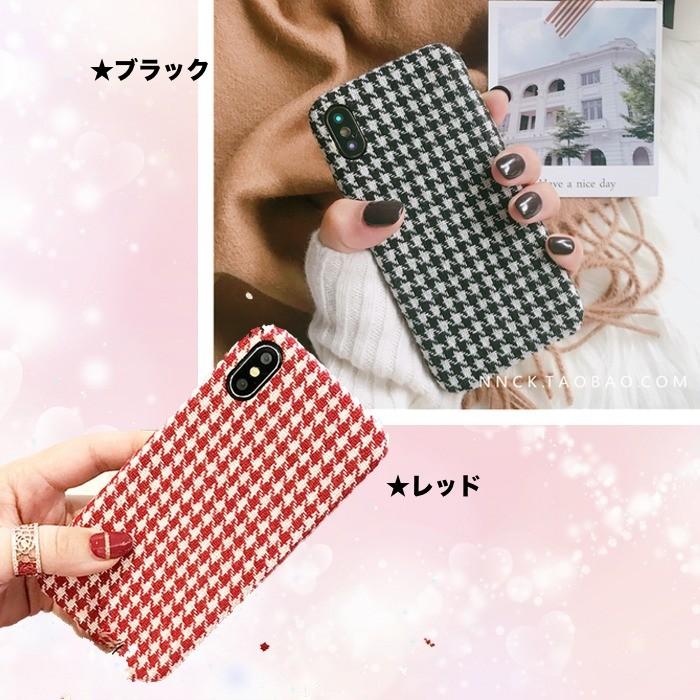 iPhone X ケース 千鳥格子柄ケース チェック 柄 [強化ガラス＆タッチペン付き] ゆうパケット送料無料 | iPhone X | 02