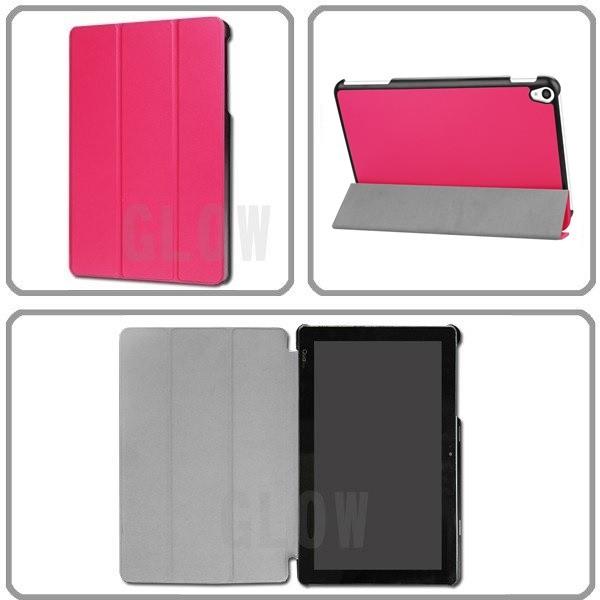 Qua tab QZ10 キュアタブ au quatab 3点セット【保護フィルム＆タッチペン付き】 3つ折りスマートケース エーユー  ゆうパケット送料無料 |  | 04