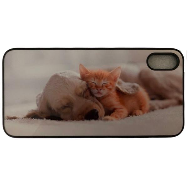 iPhone X ,i Phone XR ,i PhoneXs max ペット 犬 猫 アザラシ オリジナルケース 強化ガラス＆タッチペン付き ゆうパケット送料無料 | iPhone XS Max | 10