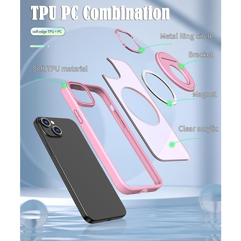 iPhone 15 ジャケット型 ケース 強化ガラス+タッチペン付き 360度回転 リング付き 超軽量 お洒落 使い易い 送料込み |  | 13