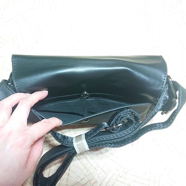 女性用 レディース 肩掛けバッグ ボディバッグ 斜めがけ おしゃれ 光沢 黒 鞄 軽量 小さめ 旅行 アウトドア お出かけ ショルダーバッグ 返品可能 |  | 15