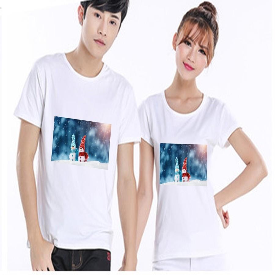 オリジナル　Tシャツ　ペア　おそろい　お揃い　プリントTシャツ　季節もの　サンタクロース　雪だるま | 