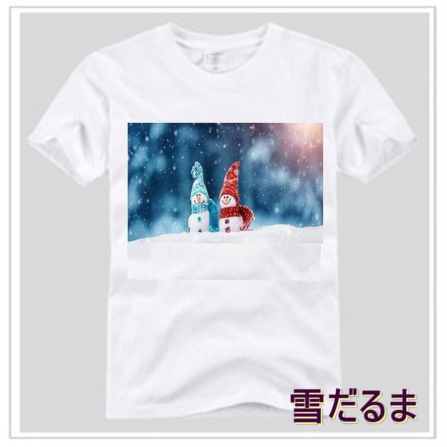 オリジナル　Tシャツ　ペア　おそろい　お揃い　プリントTシャツ　季節もの　サンタクロース　雪だるま |  | 06