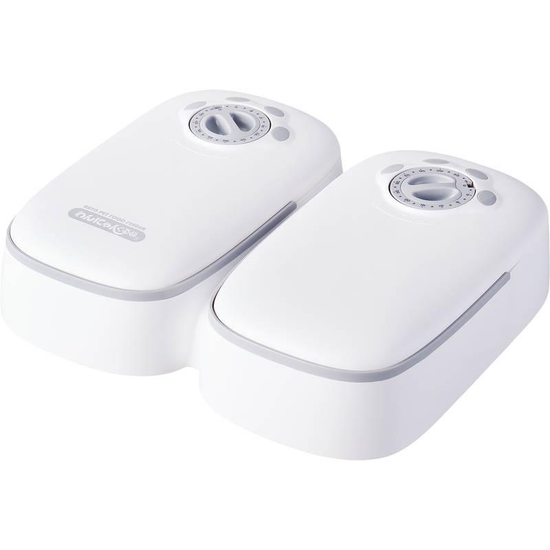 ヤマサ ペット自動給餌器 わんにゃんぐるめ CD-300(GR) グレー