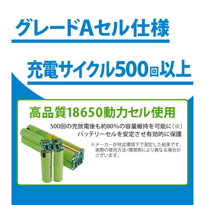 【公式】HEMAJUN (ヘマジュン) 電動リールバッテリー 単品 14.8V 5000mAh DAIWA SHIMANOと互換性あり 電動リール バッテリー 電量残量機能付き LED ライト付き｜bigheart｜06