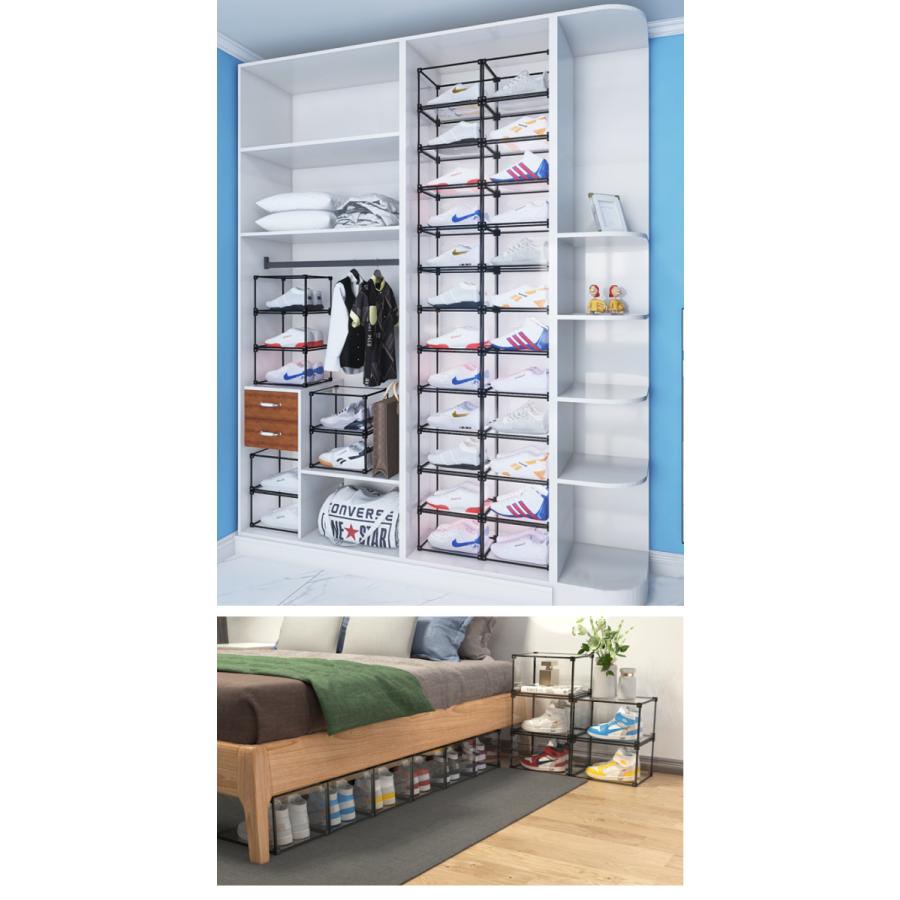 4個セット シューズボックス クリア スニーカーボックス 靴収納ケース 収納ボックス 靴 クリアシューズケース 玄関収納 靴箱 バッシュ 収納ボックス 118 03 ビッグハート 通販 Yahoo ショッピング