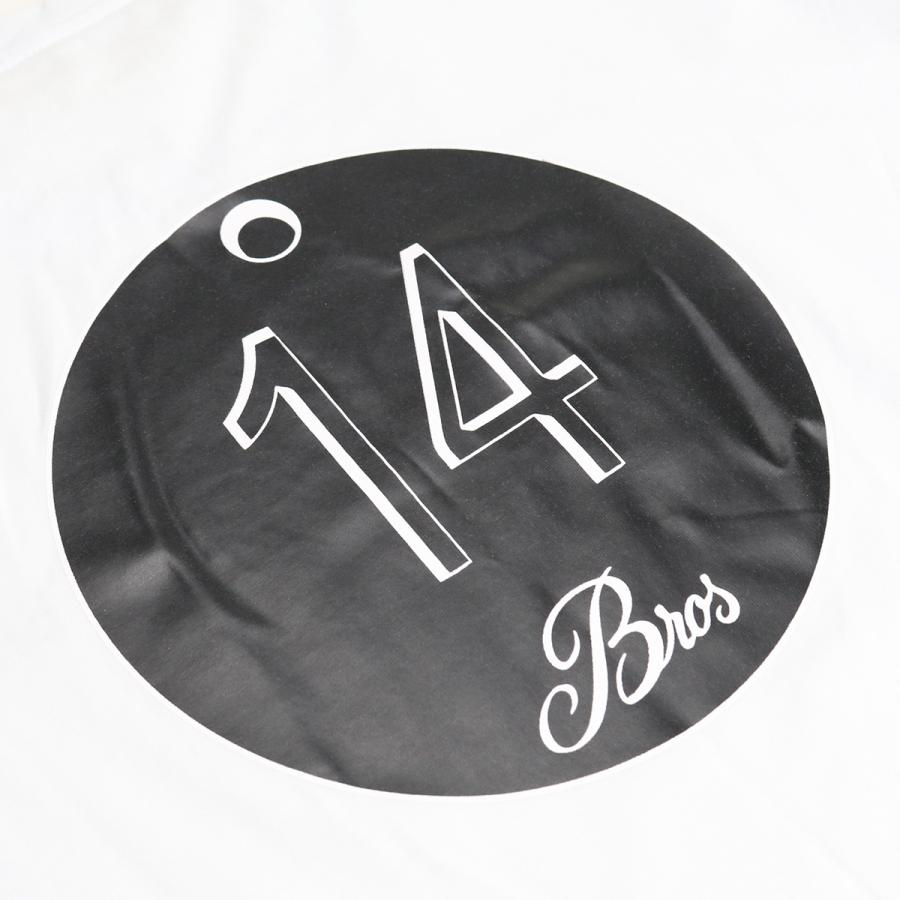 【国内即発】14BROS ロゴ Ｔシャツ 12679A3062B16 BIANCO フォーティーンブロ 14BROS メンズ ブランド Tシャツ