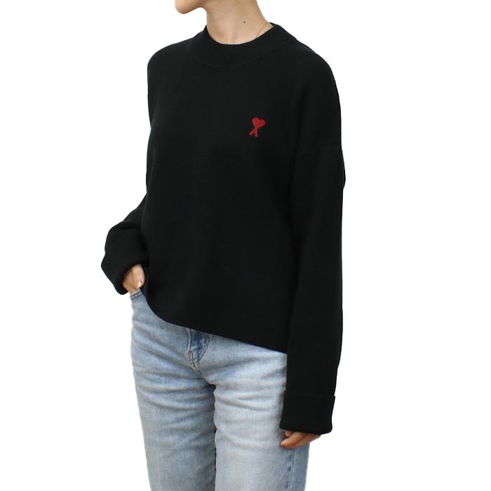 冬セール】 AMI PARIS ユニセックス UKS046.KN0042 001 NERO ブラック 