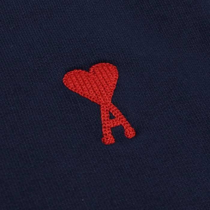 ami ネイビー ハーフパンツ ハートロゴ刺繍　アミパリス　Sサイズ ami ネイビー ハーフパンツ ハートロゴ刺繍 アミパリス Sサイズ ami