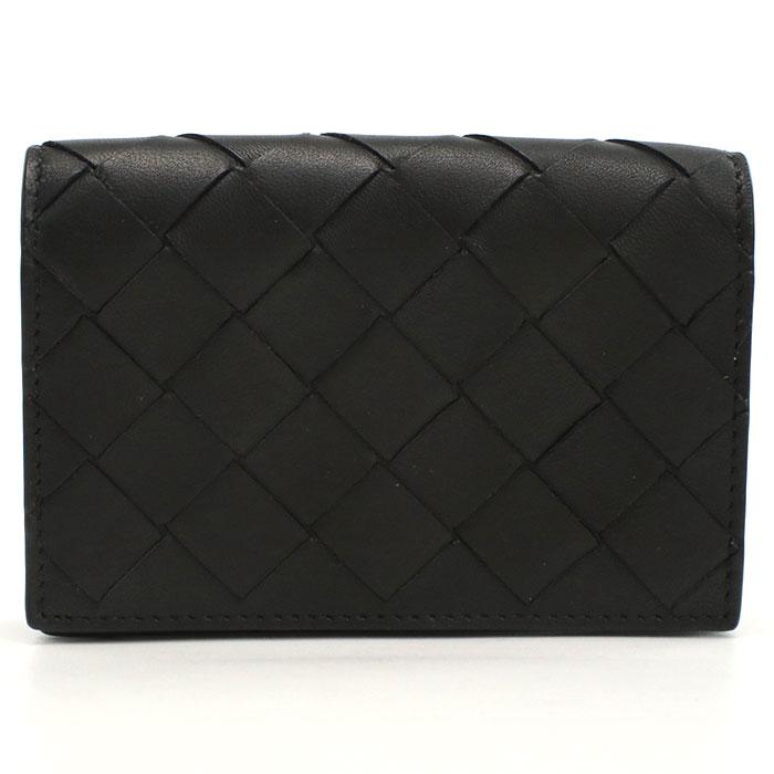 【父の日】BOTTEGA VENETA ボッテガヴェネタ 名刺入れ カードケース イントレチャート 593115 V3UH2 8803 メンズ ブラック 爆買の画像
