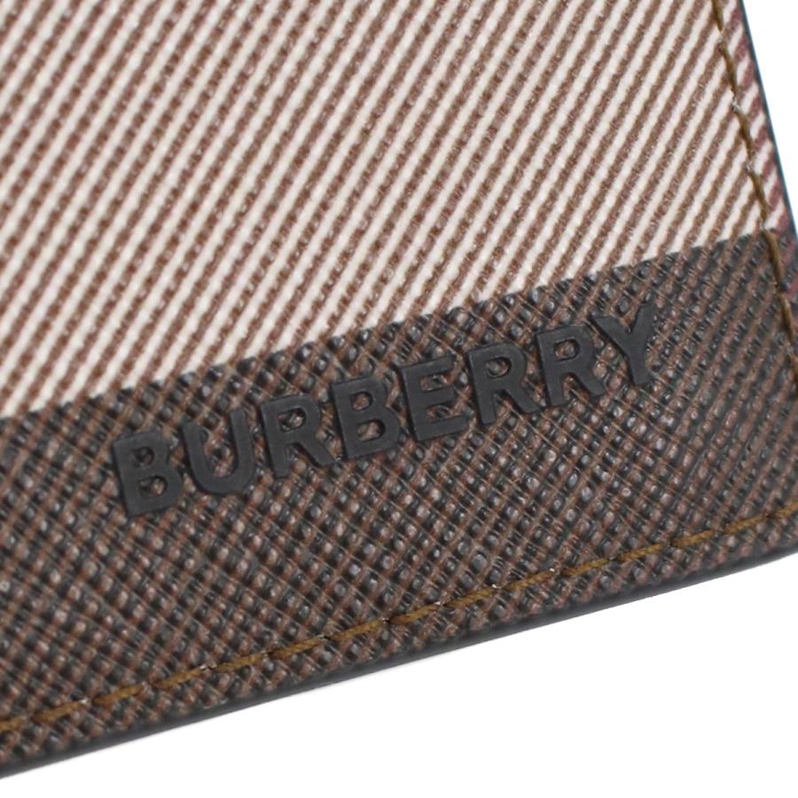 BURBERRY バーバリー 二折財布小銭入付き 8052802 A8900 メンズ ブラウンの画像