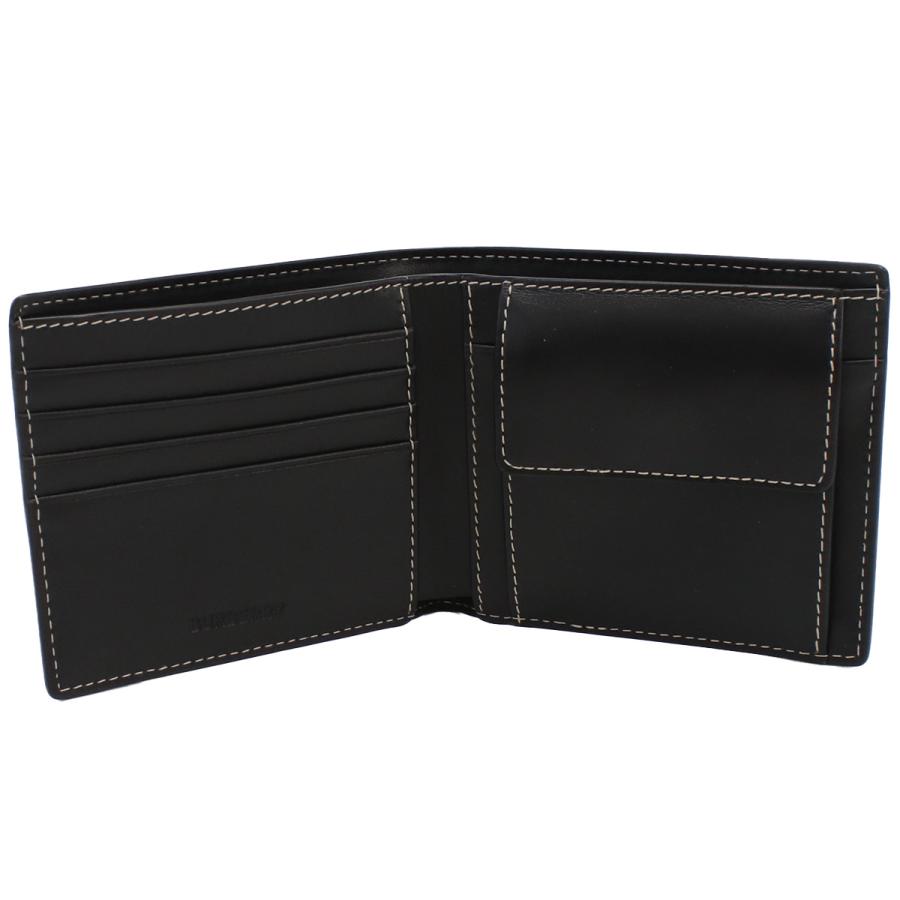 BURBERRY バーバリー 二折財布小銭入付き 8052802 A8900 メンズ ブラウンの画像