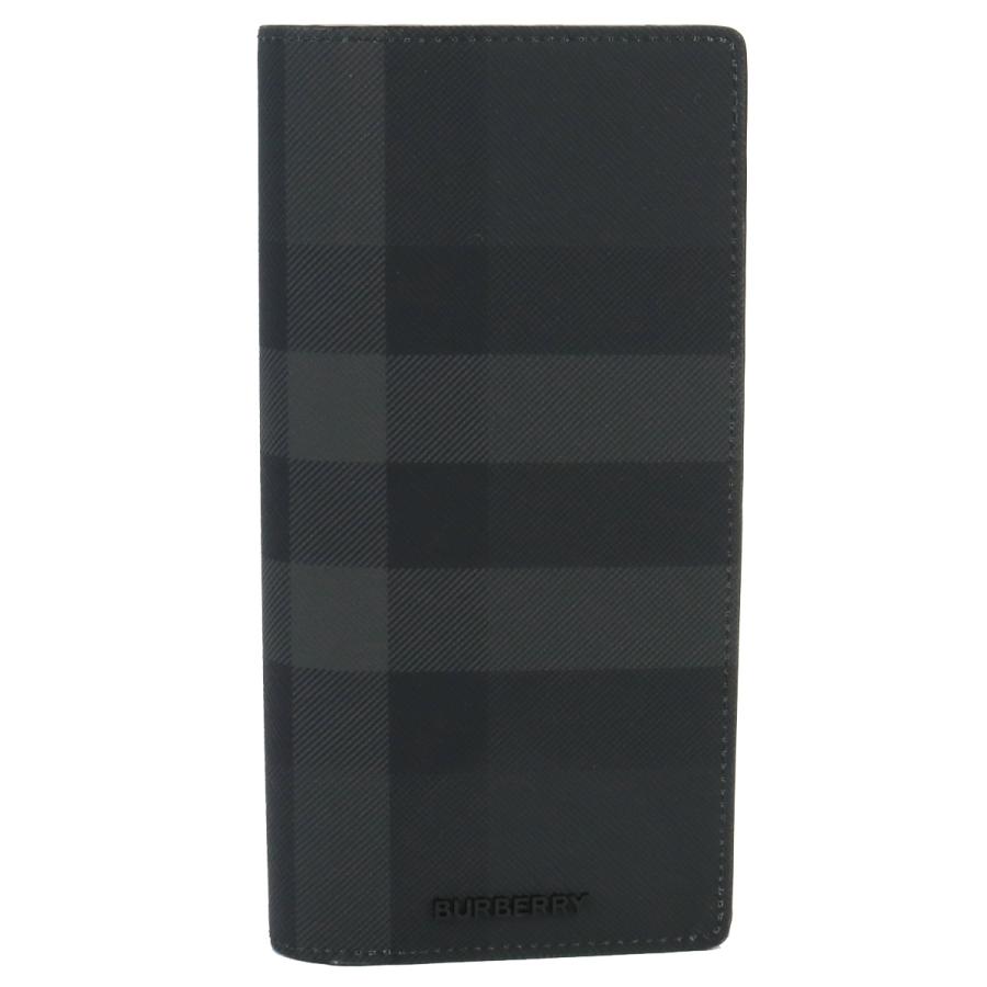 BURBERRY バーバリー 長財布ニ折小銭入付き 8070199 A1208 メンズ ネイビーの画像