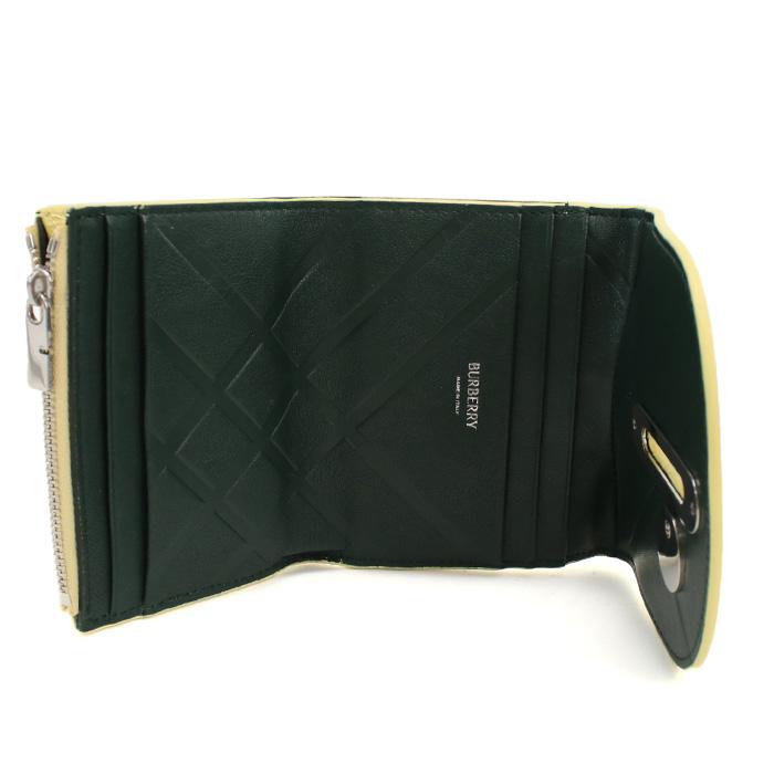 BURBERRY バーバリー 三折財布小銭入付き 8081668 A3364 レディース イエロー 爆買の画像