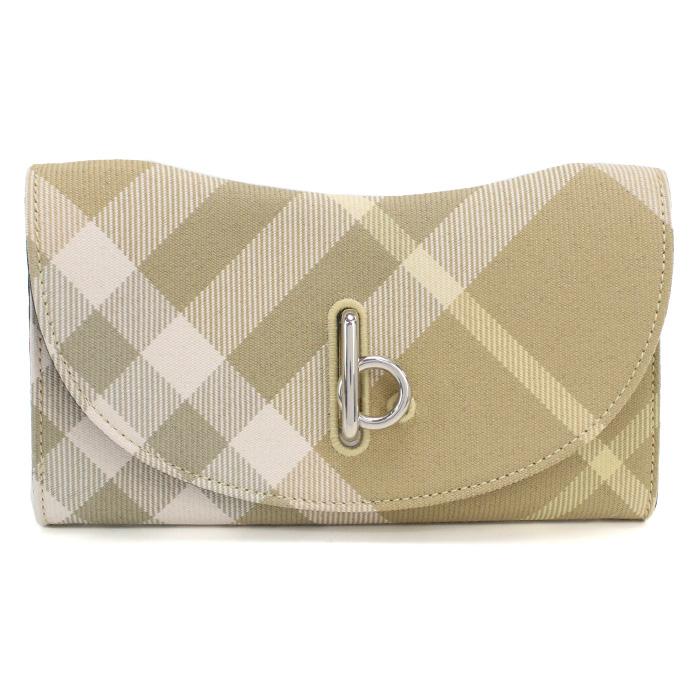 BURBERRY バーバリー 長財布三折小銭入付き 8081786 A374 レディース ベージュの画像