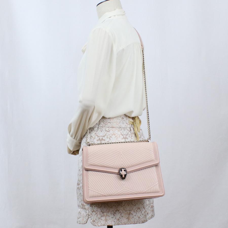 BVLGARI（ブルガリ） 斜め掛け ショルダーバッグ 287387 ラム ピンク