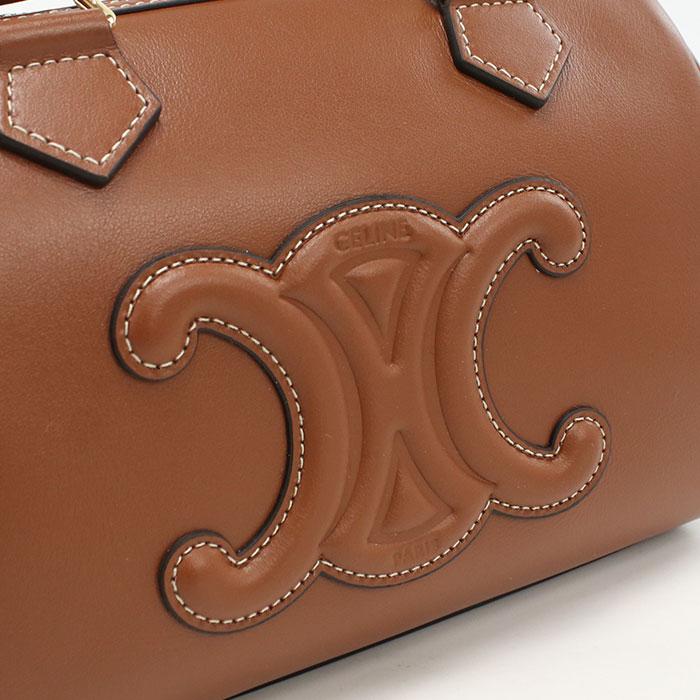 【レア】CELINE セリーヌ　スエード　ブラウン　ボストンバッグ　トリオンフ レア】CELINE セリーヌ スエード ブラウン ボストンバッグ トリオンフ