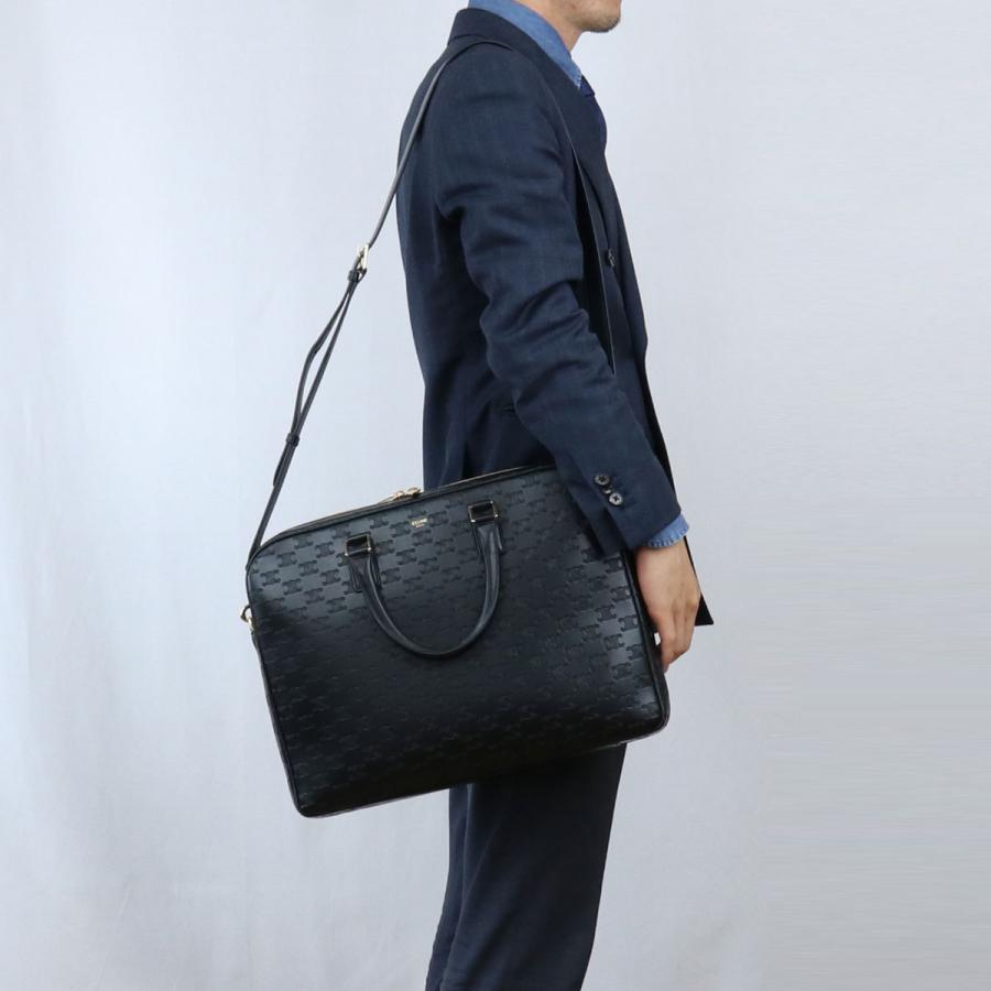 秋冬の主役◎ セリーヌ CELINE ブリーフケース ビジネスバッグ 19042　3BO4　38NO BLACK ブラック bag-01 【BCD3390857539】(118680円)
