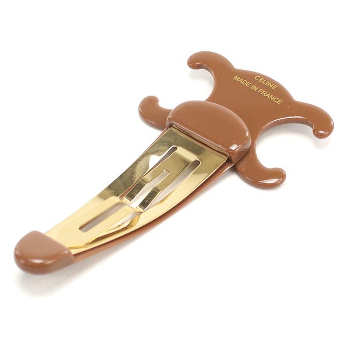 CELINE（セリーヌ） トリオンフ ヘアクリップ ヘアピン ラージ 460PT