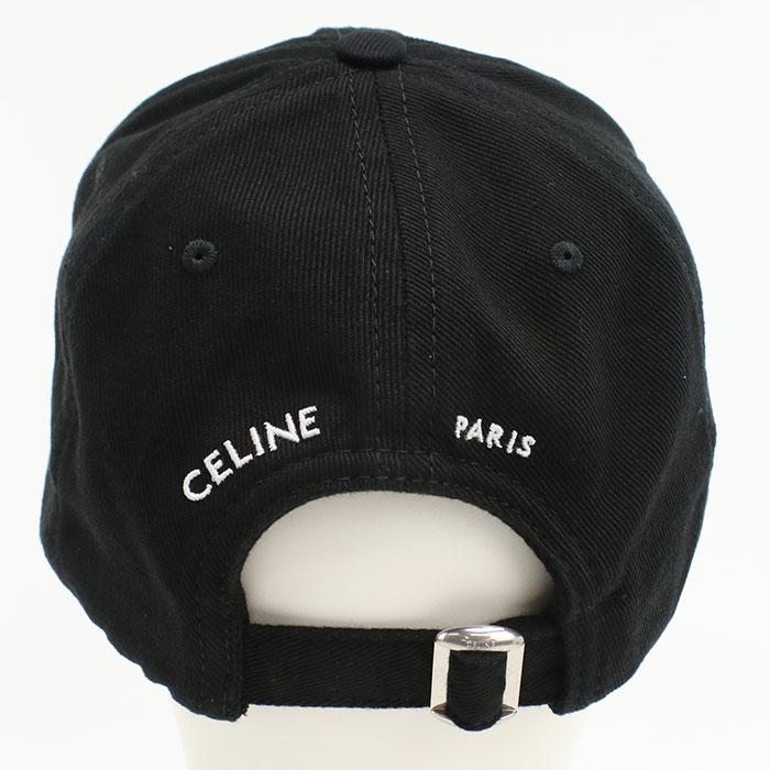 【父の日】CELINE セリーヌ ベースボールキャップ トリオンフ AA0HW 2U74 37BW メンズ ブラック 爆買の画像