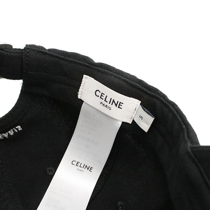 【父の日】CELINE セリーヌ ベースボールキャップ トリオンフ AA0HW 2U74 37BW メンズ ブラック 爆買の画像
