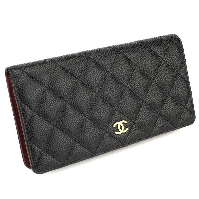 シャネル Chanel マトラッセ 長財布 二つ折り 小銭入れ付 A ブラック内部ボルドー Cha ビッグヒット Yahoo 店 通販 Yahoo ショッピング