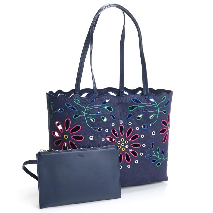 Chloe（クロエ） トートバッグ CHC22SS493G24 4C4 レディース ネイビー