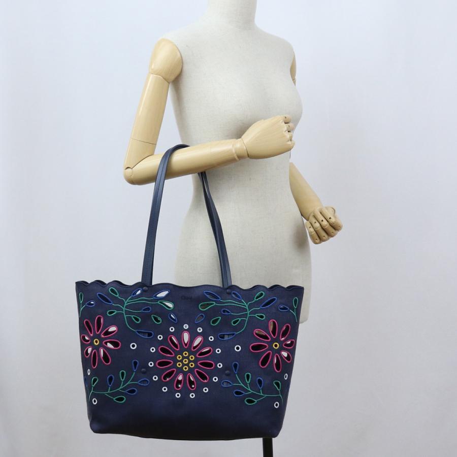 Chloe（クロエ） トートバッグ CHC22SS493G24 4C4 レディース ネイビー