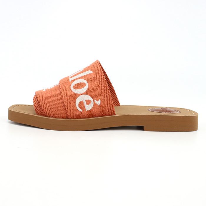 Chloe クロエ サンダル CHC23U188EF 848 レディース オレンジ 爆買の画像