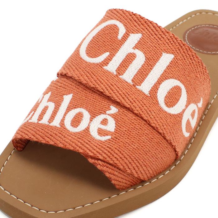 Chloe クロエ サンダル CHC23U188EF 848 レディース オレンジ 爆買の画像