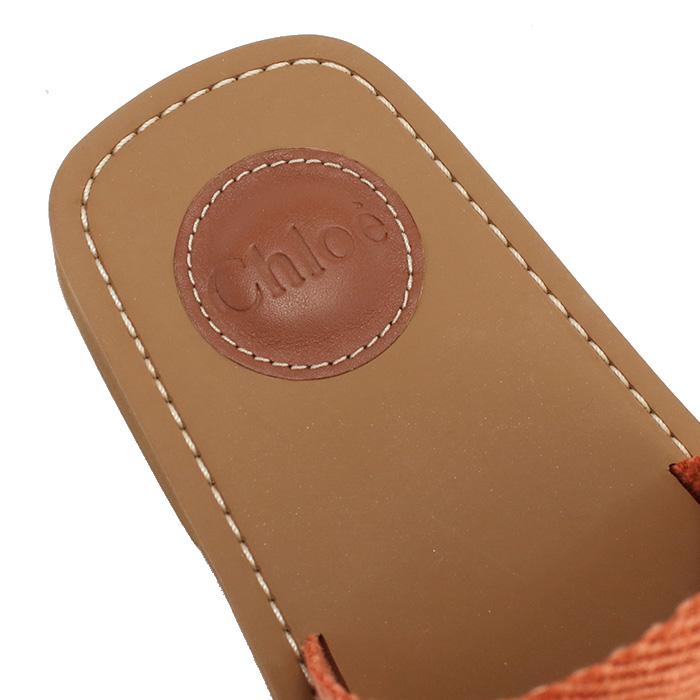 Chloe クロエ サンダル CHC23U188EF 848 レディース オレンジ 爆買の画像