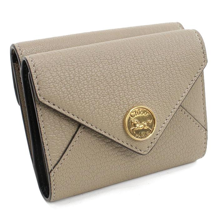 Chloe（クロエ） 三つ折り財布 小銭入付き グレインレザー製 Envelope