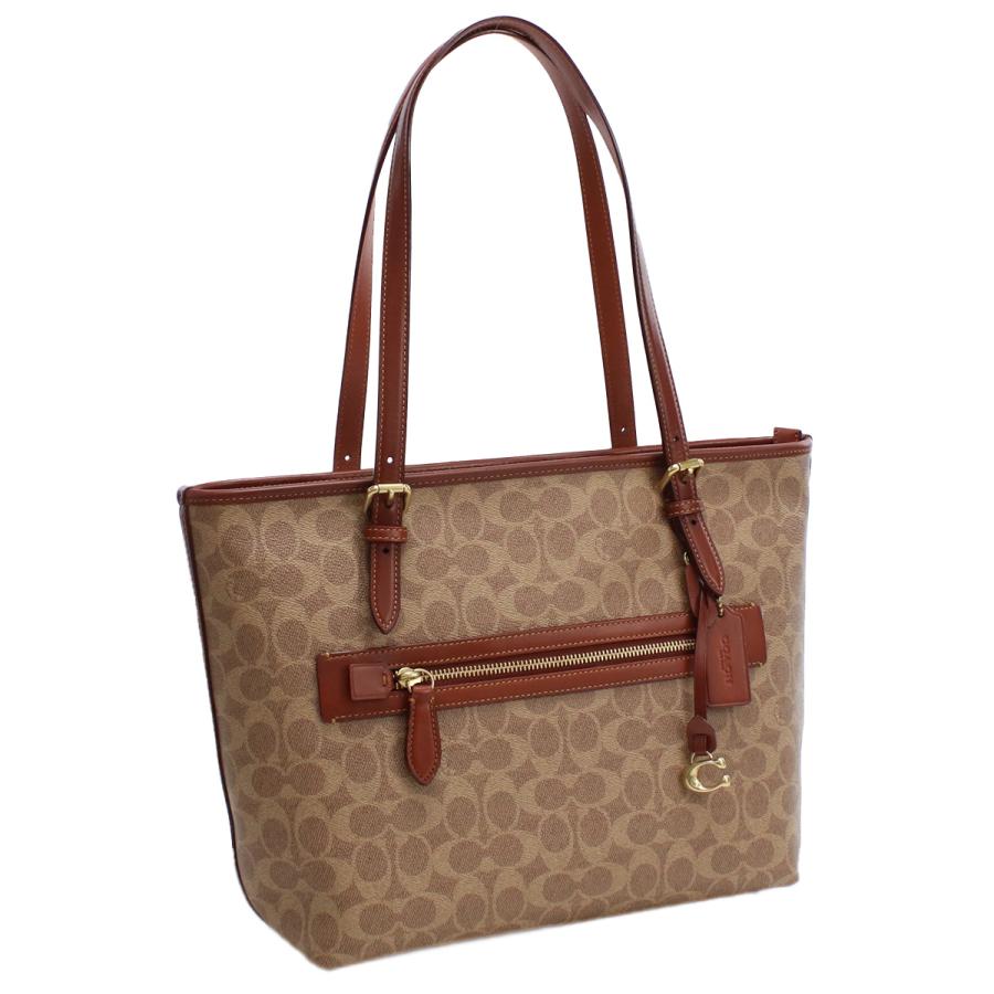 COACH トートバッグ ブラウン ピンク COACH コーチ トートバッグ ミニ シティ トート シグネチャー