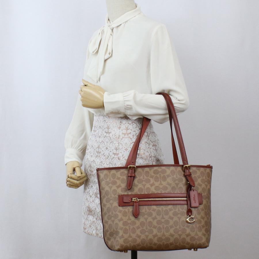 COACH コーチ トートバッグ CC402 B4NQ4 レディース ブラウン 爆買の画像