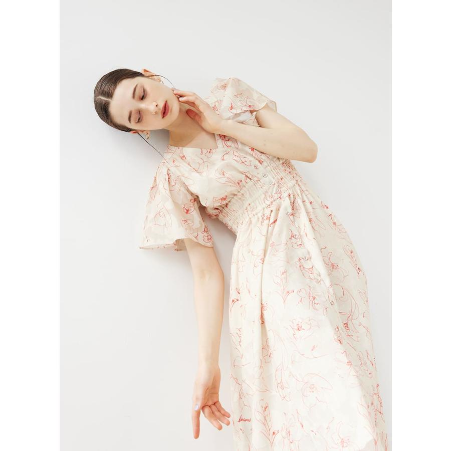 COEL（コエル） ジャガードフラワープリントワンピース ワンピース