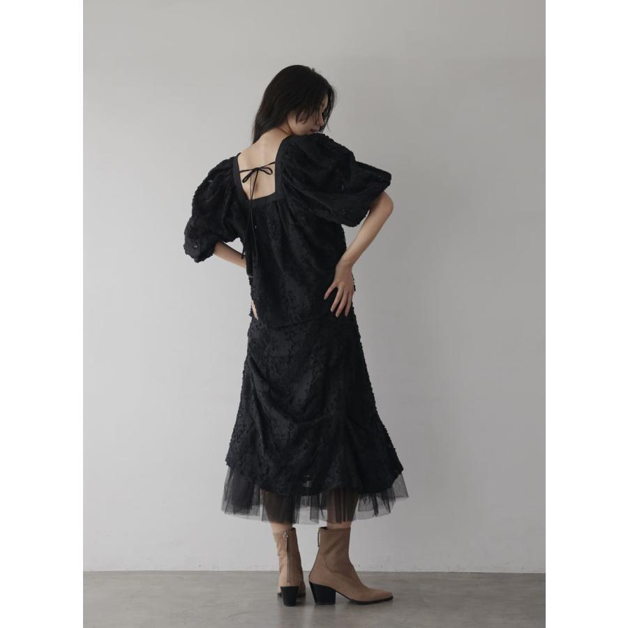 COEL（コエル） スクエアネックシアージャガードブラウス ブラウス