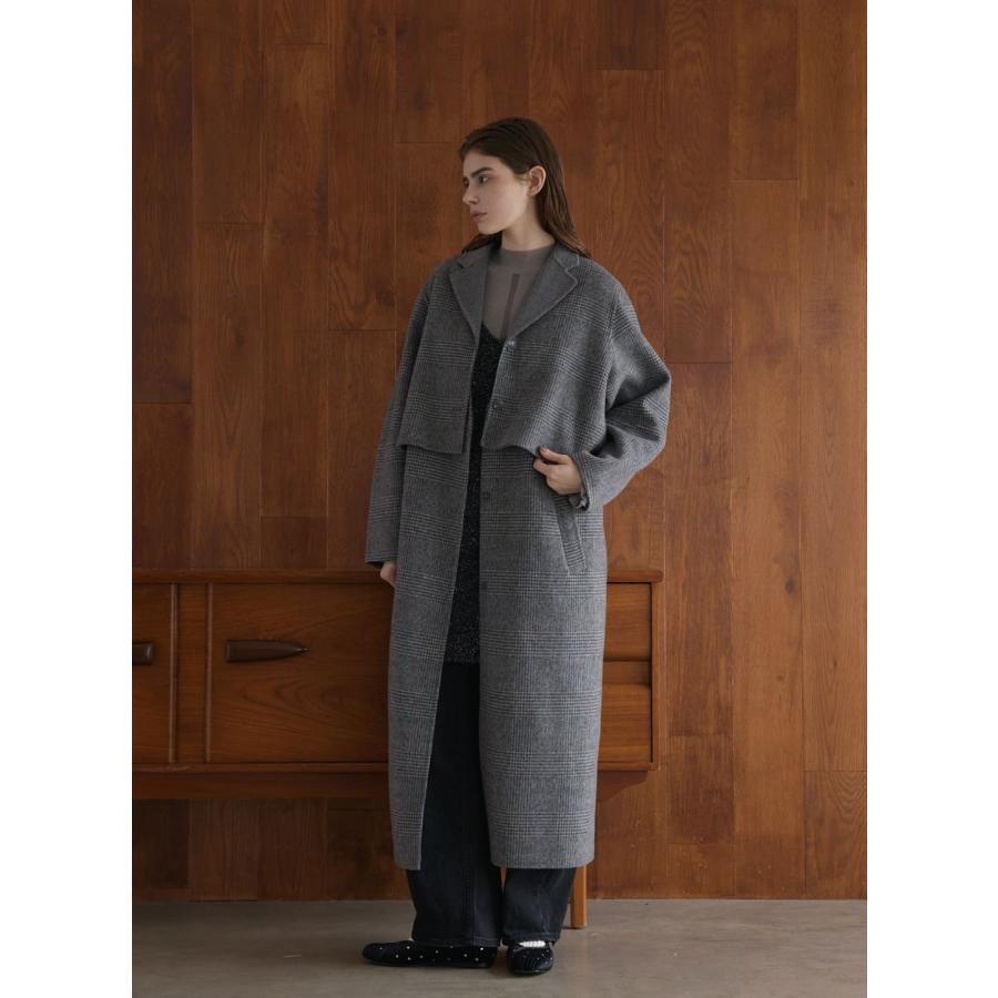 COEL（コエル） 【50%OFF】 2ピースチェック柄リバーコート : ビッグ