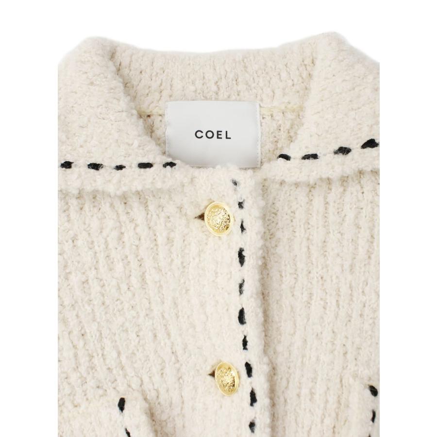 COEL（コエル） 【50%OFF】ステッチブークレーニットカーディガン