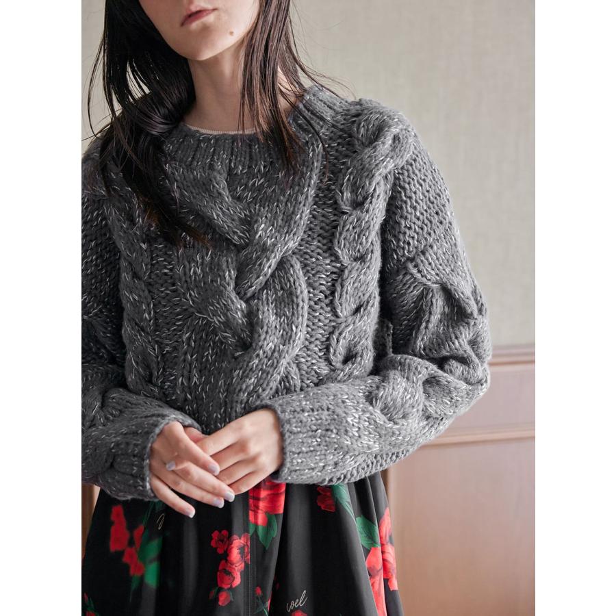 COEL（コエル） 【30%OFF】 手編みワイドケーブルニット ニット