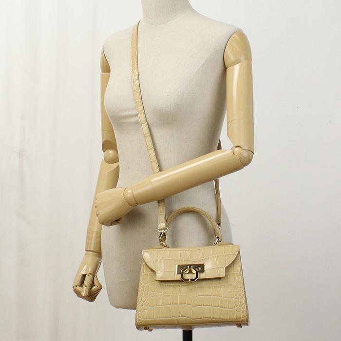 CARBOTTI カルボッティ ハンドバッグ 445 2WAY レディース ベージュ