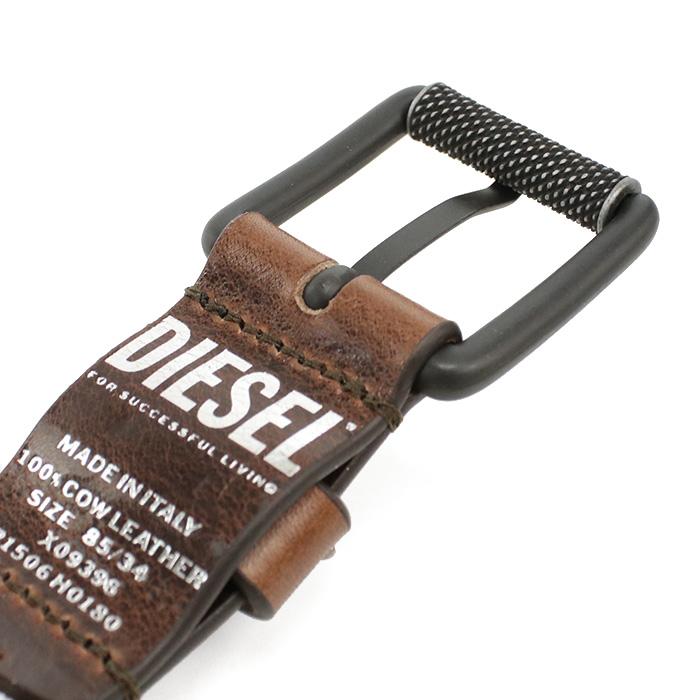DIESEL ディーゼル ベルト X09396 P1506 H0180 メンズ ブラウン 【公式