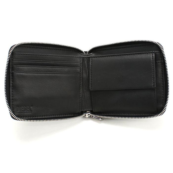 DIESEL（ディーゼル） ラウンドファスナー財布 ロゴ X10007 PR818