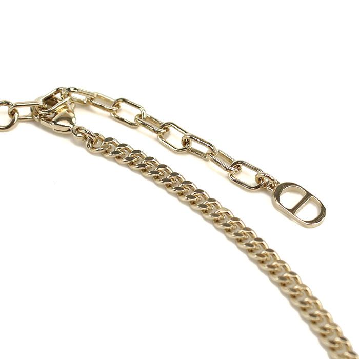 Christian Dior ディオール プレート ペンダント ネックレス N2504  