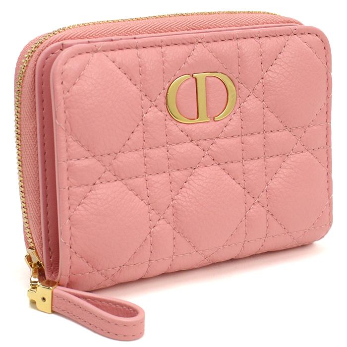 ディオール Christian Dior CARO SCARLET 二つ折り財布 小銭入付き 